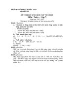 Đề thi HSG lớp 5 năm học 2012-2013