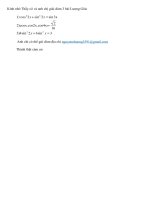 Giải dùm 3 bài Lượng Giác