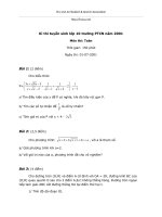 đề thi vào 10 toán PTCN