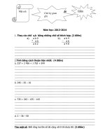 Đề thi học sinh giỏi lớp 5 có đáp an