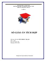 SỔ GIÁO ÁN TÍCH HỢP