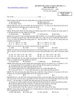 Tuyển tập câu hỏi chương 1, 2 có trong đề thi tn2013