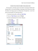 CÁCH CĂN LỀ GIÁO ÁN KIỂU IN HAI MẶT GIẤY