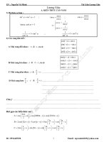 Tổng hợp các công thức lượng giác