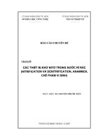 các thiết bị khử nittơ trong nước rỉ rác (nitrification và denitrification, anammox, chế phẩm vi sinh)