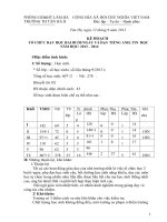 kê hoach dạy 2 buuoir/ngay