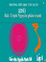 bài 21. Trịnh Nguyễn phân tranh