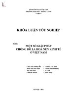 một số giải pháp chống đô la hóa nền kinh tế ở việt nam