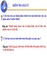 Bài 9: Tiết 54 - Trình bày dữ liệu bằng biểu đồ (T1)