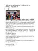 Tiếng lòng của người xa xứ trong đêm thơ Nguyên tiêu