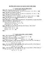 HƯỚNG DẪN GIẢI TOÁN TIỂU HOC