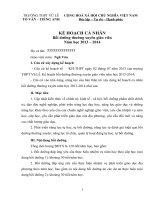 Kế hoạch bồi dương thương xuyên GV