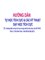 CAC THU THUAT DAY HOC 2013