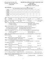 ĐỀ KIỂM TRA KHẢO SÁT CHẤT LƯỢNG ĐẦU NĂM  HÓA 10 CB.doc