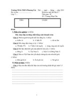 ĐỀ KIỂM TRA 1 TIẾT ĐỊA LÍ 7 HKI 2013 - 2014