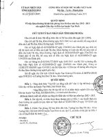 QĐ KHEN THƯỞNG CỦA UBND TỈNH