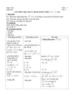 BÀI CAN THUC BAC HAI VA HANG DANG THUC