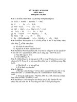 Đề thi HSG hóa 8 & đáp án