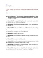 Kiểm tra CHƯƠNG TRÌNH DINH DƯỠNG