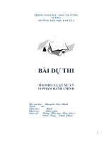 Bai du thi tim hieu luat vi pham hanh chinh 2013
