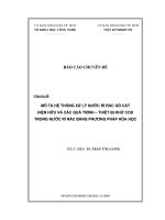 mô tả hệ thống xử lý nước rỉ rác gò cát hiện hữu và các quá trình - thiết bị khử cod trong nước rỉ rác bằng phương pháp hoá học