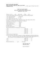 biên bản kiểm phiếu đại hội chi đoàn