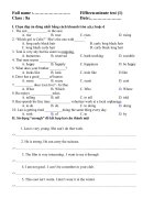 kiem tra 15'''' lan 1 lop 8 hay