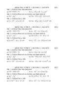 KIỂM TRA 15 PHÚT ĐS 8 CHUONG I