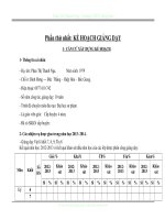 KẾ HOẠCH GIẢNG DẠY VÀ GHI CHÉP CHUYÊN MÔN NGA 2013-2014