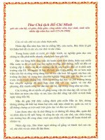 Bức thư cuối Bác Hồ gửi Thày, cô, học sinh nhan ngày khai trường