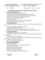 Kế hoạch hoạt động Chi đoàn tháng 9