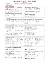 đỀ CƯƠNG ÔN TẬP HKI TOÁN 9