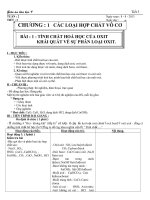 Tinh chất hóa học của oxit. Khái quát về sự phân loại oxit