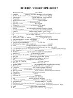 BAI TAP WORDFORM GRADE 9