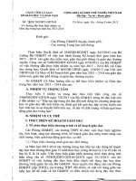 Hướng dẫn thực hiện nhiệm vụ GDTrH của Sở GDĐT Cà Mau