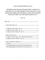 mô hình oxy hóa hóa học kết hợp với bức xạ điện từ uv dùng để xử lý các chất thải hữu cơ nguy hại, rửa các bao bì, bồn chứa nhiễm chất thải nhất là chất thải ngành hóa chất bảo vệ thực vật, chất thải ngành giày da