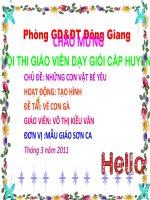 HOẠT ĐỘNG TẠO HÌNH