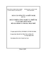 hoàn thiện công nghệ và thiết bị ủ cỏ phục vụ chăn nuôi quy mô hộ gia đình và trang trại nhỏ(tom tat )
