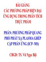 các phương pháp hiện đại ứng dụng phân tích thực phẩm