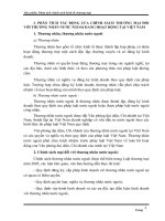 Phân tích tác động của chính sách thương mại đối với thương nhân nước ngoài đang hoạt động kinh doanh tại việt nam