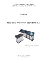 máy điện- vô tuyến điện hàng hải
