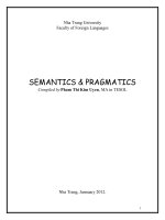 semantics & pragmatics