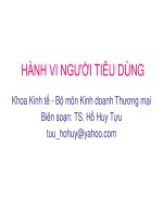 hành vi người tiêu dùng