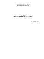 dẫn luận ngôn ngữ học