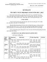 KẾ HOẠCH  TỔ CHỨC NGÀY HỘI ĐỌC SÁCH