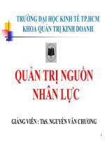 bài giảng môn quản trị nguồn nhân lực giới thiệu khái quát về quản trị nguồn nhân lực