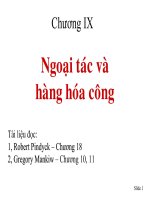 bài giảng kinh tế vĩ mô ngoại tác và hàng hóa công