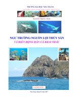 ngư trường - nguồn lợi thủy sản và biến động đàn cá khai thác