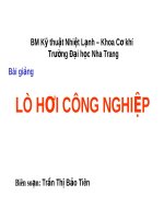 bài giảng lò hơi công nghiệp