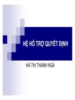 hệ hỗ trợ ra quyết định